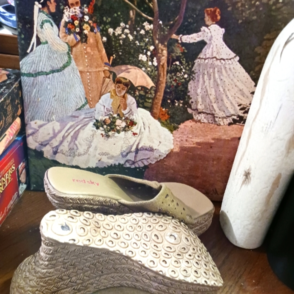 CLOSEOUT SALE!!!! SKY WEDGE 👖🛍👠 SANDALS.👡SIZE 8 ,LIKE NEW!,GIFT IT.🎁 - Picture 3 of 8